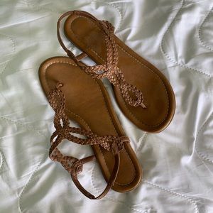 Light Tan Braided Sandals